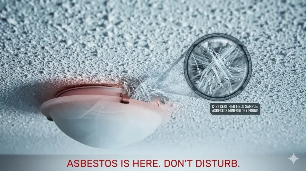 Popcorn Ceiling Danger