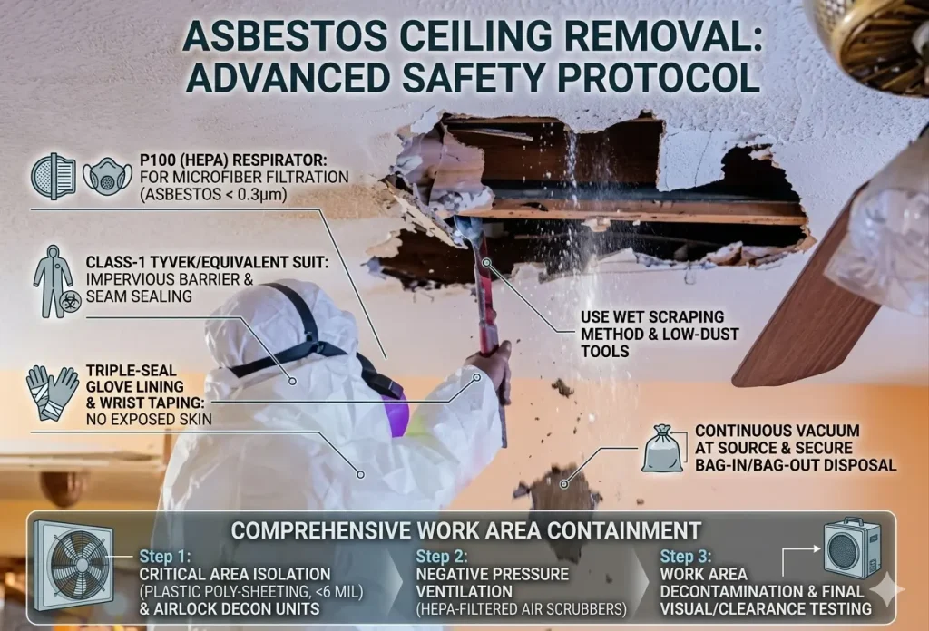 Safe ways to remove asbestos ceiling